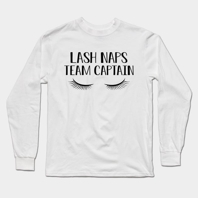 Makeup Artist - Lash Naps Team Captain Long Sleeve T-Shirt by KC Happy Shop